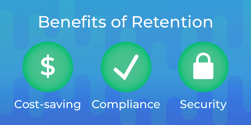 Retention Benefits: Cost-saving, Compliance, Security